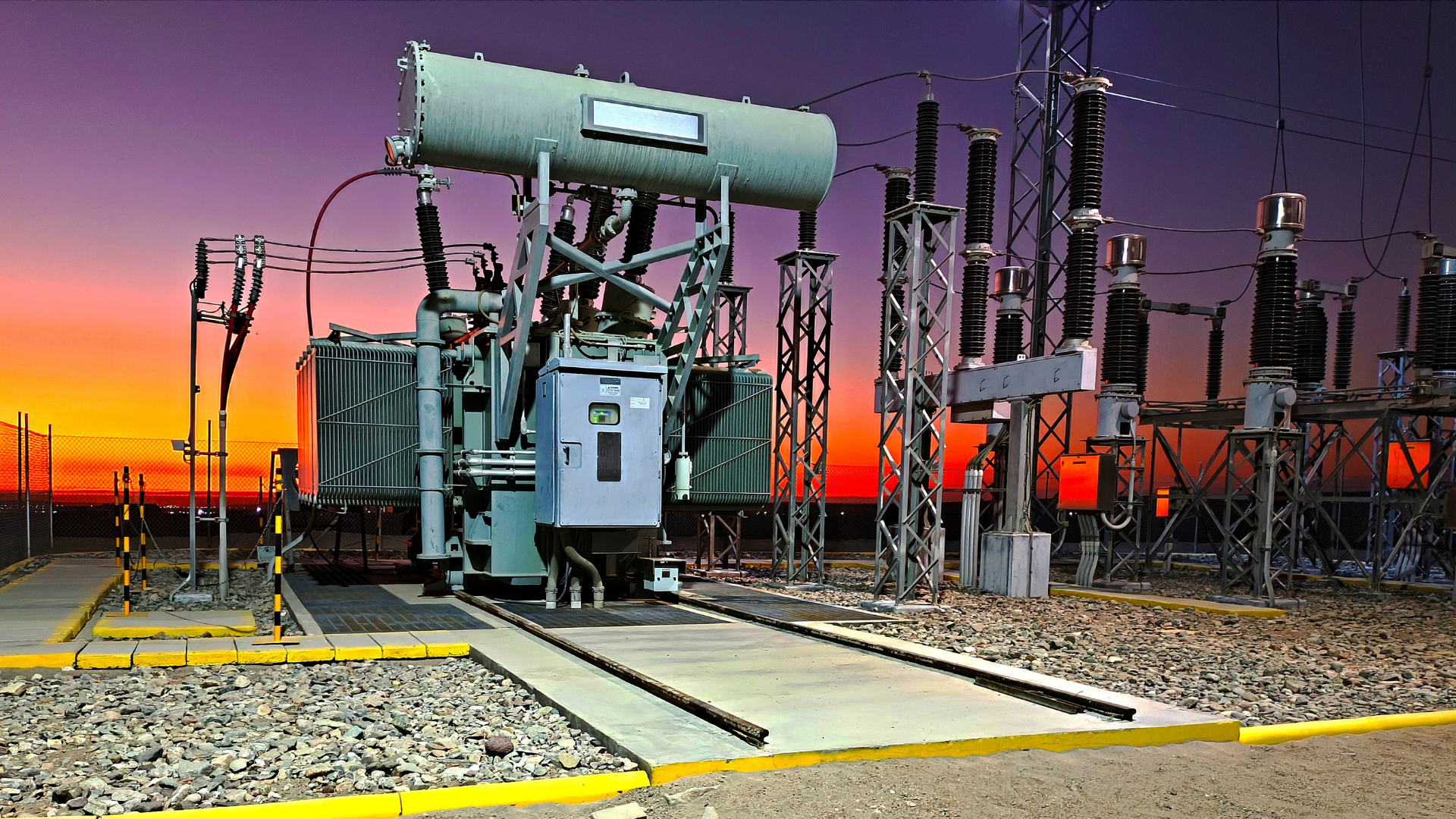 Subestación eléctrica de alta tensión
